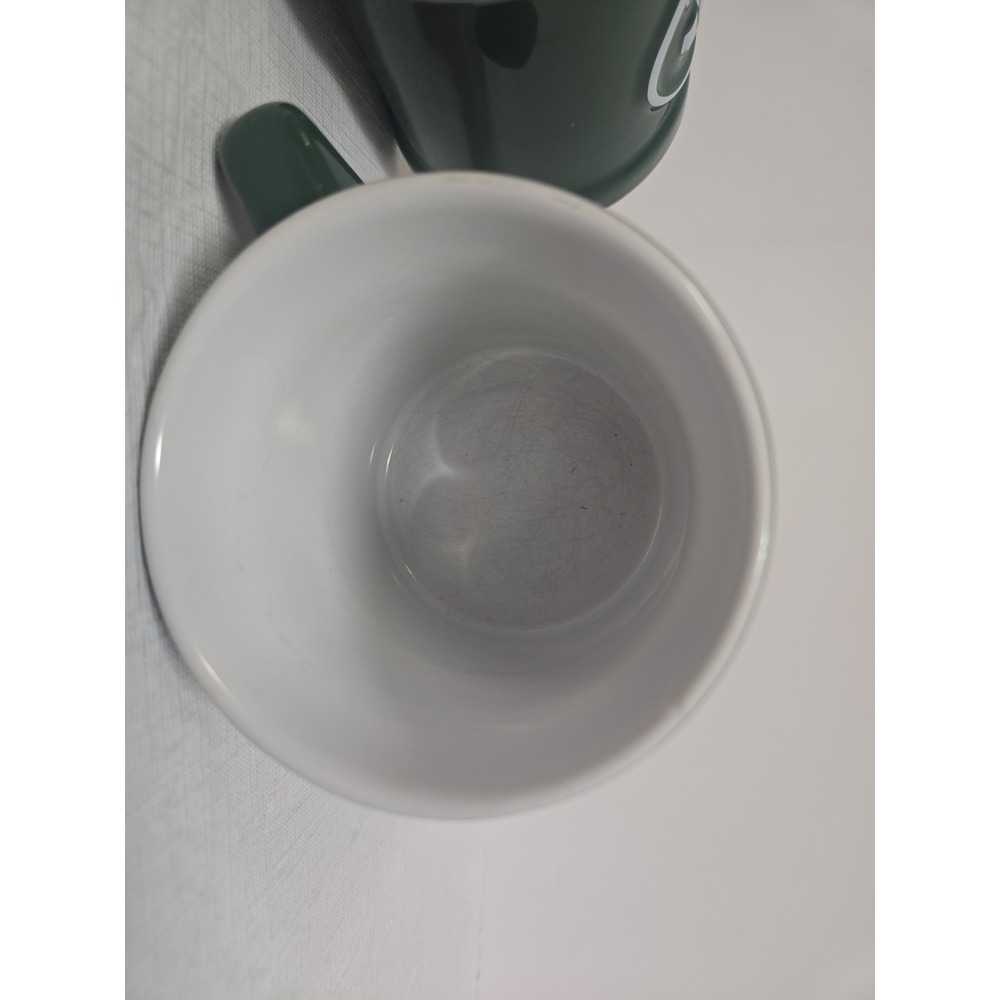 New York Jets Coffee Mugs Set of 2 Green White NFL Football Team Old Logo Cup - Picture 8 of 8